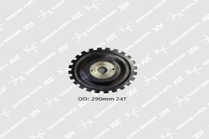 1PC 290x24T Acoplamiento del compresor de aire \/ acoplamiento del pavimentador, diámetro 290mm, 24 dientes