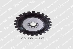 การเชื่อมต่อ 335mm 24T เป็นเชื่อมต่อยางที่ออกแบบมาสําหรับเครื่องอัดอากาศอุตสาหกรรม