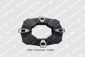 345mm250A ยางยืดหยุ่นเชื่อมต่อเครื่องขุดชิ้นส่วนปั๊มไฮดรอลิก