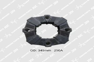 345mm250A ยางยืดหยุ่นเชื่อมต่อเครื่องขุดชิ้นส่วนปั๊มไฮดรอลิก