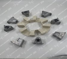 240H Coupling ยาง Assy สำหรับเครื่องขุดปั๊มไฮดรอลิก R500-7 R500LC-7 SK460